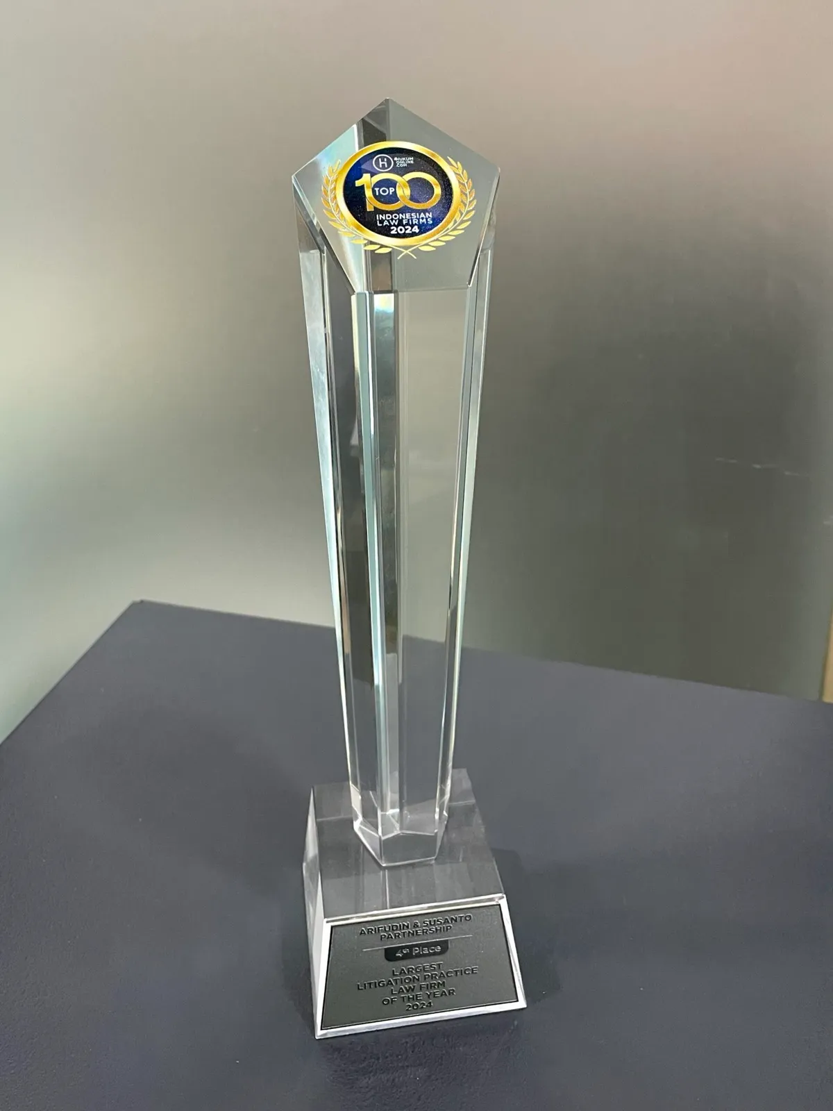 ASP award trophy